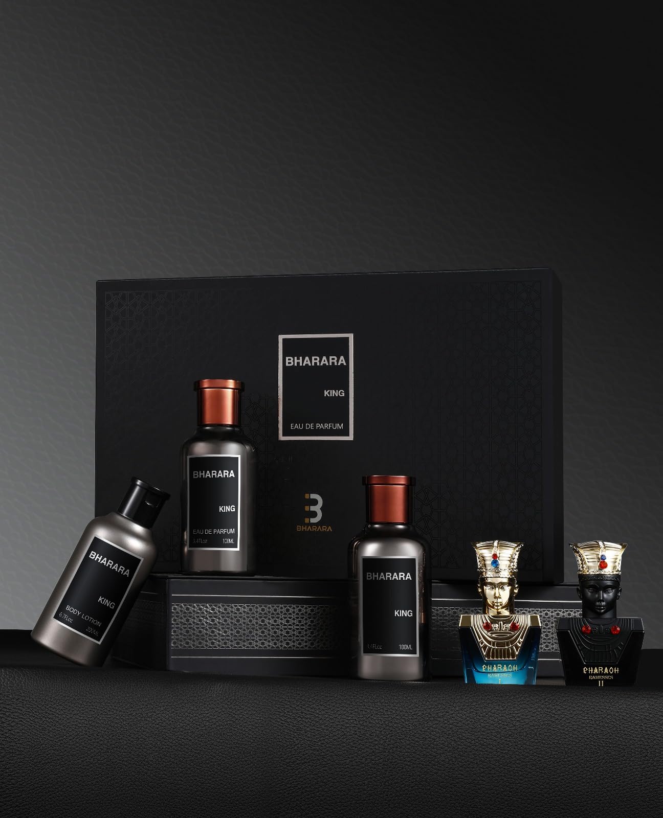 Amazon.com : Bharara King 5-Piece Gift Set (EDP + Lotion + Pharaoh